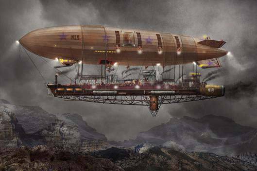 &quot;That willing suspension of disbelief for the moment, which constitutes poetic faith.&quot; —Samuel Taylor Coleridge [image credit: Steampunk by Mike Savad] http://fineartamerica.com/featured/steampunk-blimp-airship-maximus-mike-savad.html